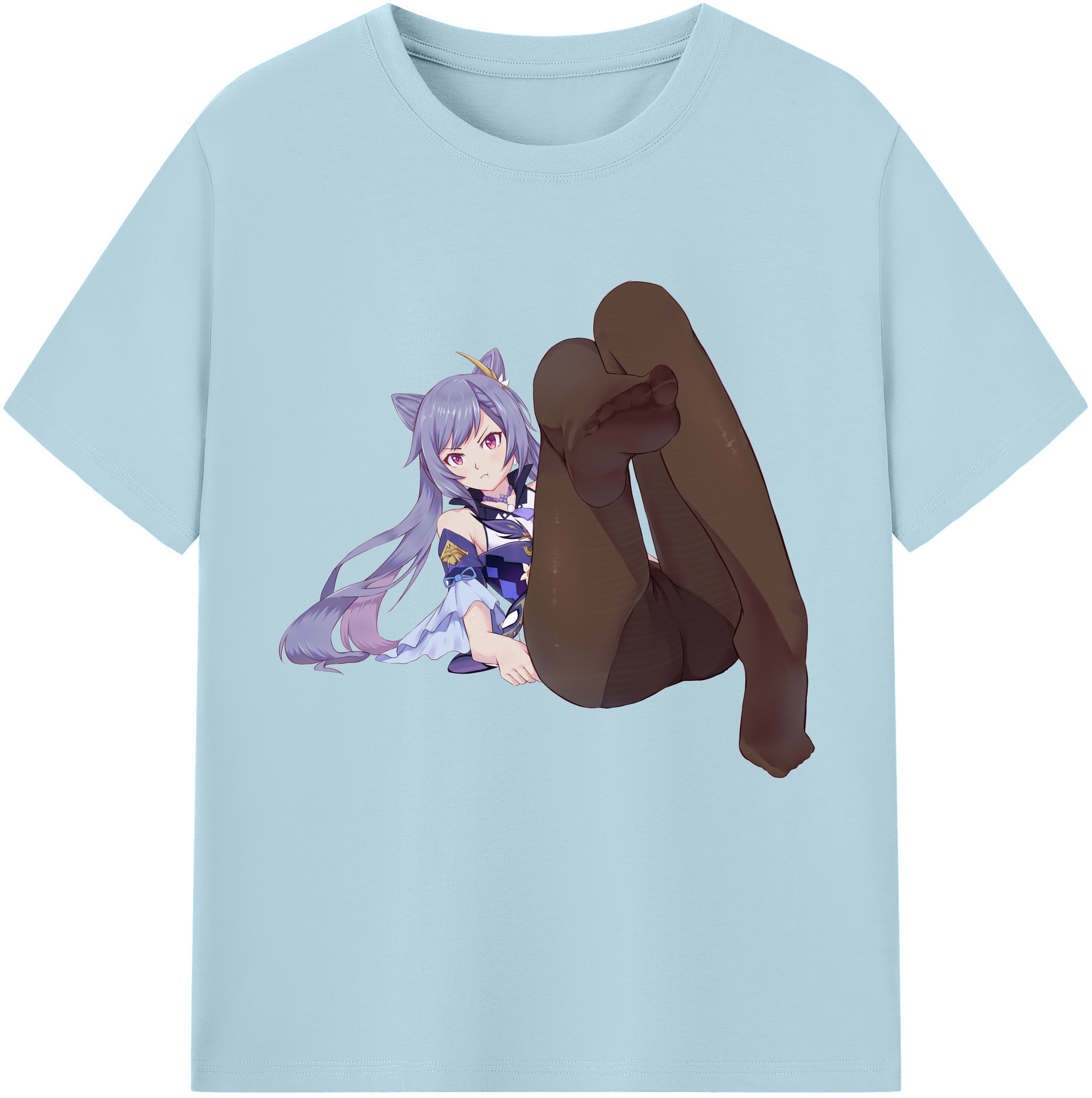 げんし神 刻晴 こくせい genshin Kokusei 綿100％半袖Tシャツ（フロントプリント）